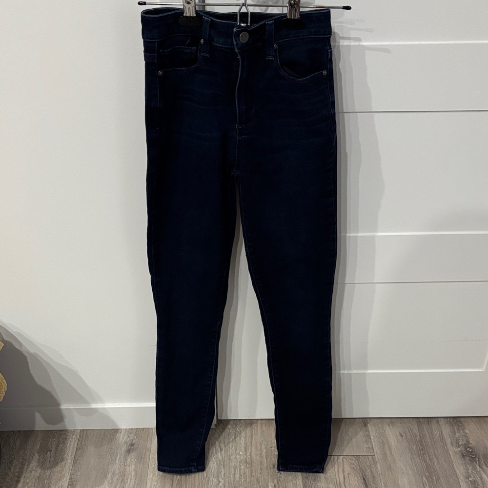 PAIGE Women's Dark Blue Skinny Jeans